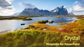  Presentation with earth day - Colorful PPT layouts enhanced with wonderful image of amazing nature backdrop and a tawny brown colored foreground