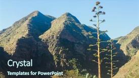  Presentation with island - Cool new slides with wonderful landscape on the island backdrop and a  colored foreground