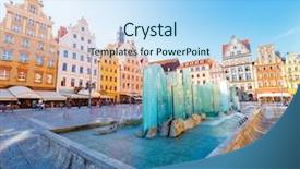  Presentation with capital market - Presentation theme with wonderful life - fantastic view of the ancient background and a light blue colored foreground