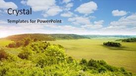  Presentation with scene - Audience pleasing PPT theme consisting of wonderful summertime of wallpaper abstract backdrop and a  colored foreground