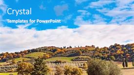  Presentation with late - Presentation design enhanced with wonderful-sunny-day-in-late background and a teal colored foreground