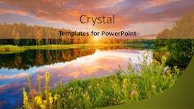  Presentation with view concept of creative logic - PPT layouts consisting of wonderful-view-of-a-quiet background and a  colored foreground