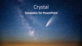  Presentation with 2020 - Theme consisting of wonderful-view-of-starry-sky background and a navy blue colored foreground