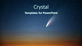  Presentation with 2020 - Theme enhanced with wonderful-view-of-starry-sky background and a navy blue colored foreground