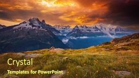  Presentation with blanc - Slide deck with wonderful-view-of-the-mighty background and a tawny brown colored foreground