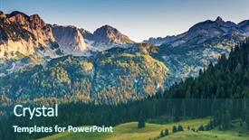  Presentation with national - Slide deck enhanced with wonderful view to mountains in the national park durmitor in montenegro balkans europe beauty world background and a ocean colored foreground