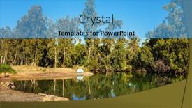 Presentation with baptism - Theme consisting of wonderful-walk-along-the-river background and a light blue colored foreground