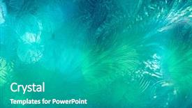  Presentation with ice frozen - Audience pleasing presentation design consisting of wonderland scene christmas fresh new backdrop and a teal colored foreground