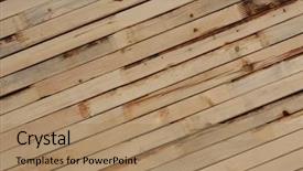  Presentation with pattern - Beautiful presentation theme featuring pallet wood - stack of 2x4's for pattern backdrop and a  colored foreground