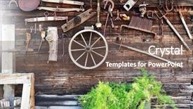  Presentation with architectural - Beautiful presentation theme featuring wood architecture plants - traditional architectural detail in south backdrop and a  colored foreground