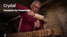  Presentation with old wood - Slides enhanced with newsletter road sign with latest breaking news items and daily facts background and a teal colored foreground