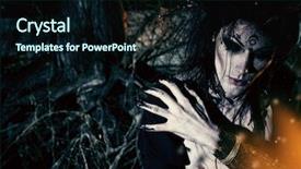  Presentation with fantasy - Amazing presentation design having wood art project fantasy halloween backdrop and a wine colored foreground