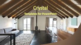 Presentation with furniture - Theme consisting of wood beam - beautiful mountain home with modern background and a tawny brown colored foreground