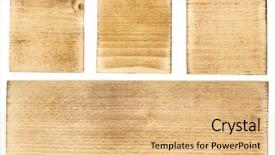  Presentation with blocks - Colorful slides enhanced with wood blocks and plank isolated backdrop and a coral colored foreground