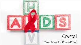  Presentation with hiv aids - Cool new PPT layouts with wood blocks spelling aids backdrop and a white colored foreground