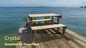  Presentation with caribbean - Amazing presentation having wood-caribbean-porch-over backdrop and a tawny brown colored foreground