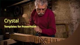  Presentation with old wood - PPT theme featuring wood carving - old woodcarver work background and a wine colored foreground