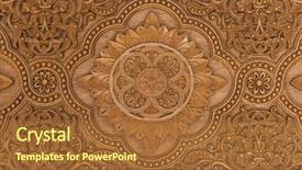  Presentation with art craft - Cool new PPT layouts with wood carving art an islam backdrop and a red colored foreground