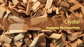  Presentation with wood chips - Presentation theme consisting of wood chips for smoking background and a tawny brown colored foreground