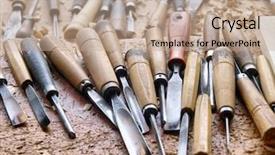  Presentation with craftsmanship - Amazing slides having wood craftsmanship backdrop and a  colored foreground