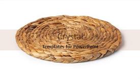  Presentation with wood board - Audience pleasing slide deck consisting of wood-cutting-board-isolated backdrop and a coral colored foreground