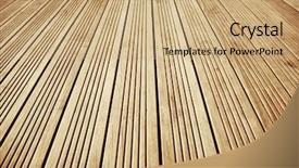  Presentation with closeup of a paper boat - Cool new presentation design with wood deck - closeup of lines in floor backdrop and a  colored foreground