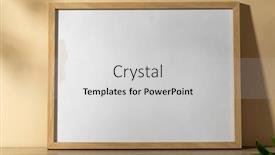  Presentation with interior design - PPT theme consisting of wood-empty-frame-with-copy background and a light gray colored foreground