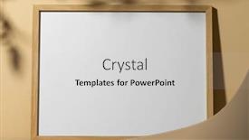  Presentation with interior design - Presentation theme with wood-empty-frame-with-copy background and a light gray colored foreground