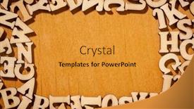  Presentation with english - Presentation enhanced with wood-english-letters-and-space background and a gold colored foreground