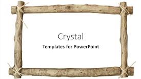  Presentation with white flower frame - Beautiful slide set featuring wood-frame-isolated-on-white backdrop and a white colored foreground