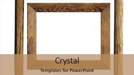  Presentation with wood - Colorful PPT theme enhanced with wood frames set isolated backdrop and a coral colored foreground