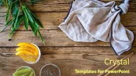  Presentation with wood grain - Presentation design with wood-grain-pine-boards background and a tawny brown colored foreground