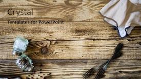  Presentation with wood grain texture - Slide set with wood-grain-texture-empty-pine background and a coral colored foreground