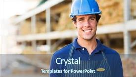  Presentation with industrial - Presentation design consisting of  background and a  colored foreground