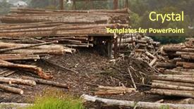  Presentation with wood industry - Cool new slide deck with wood industry backdrop and a tawny brown colored foreground