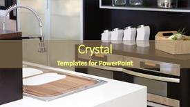  Presentation with stainless steel - Colorful slide set enhanced with wood kitchen modern stainless steel backdrop and a coral colored foreground