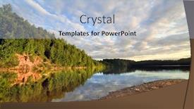  Presentation with wood - Colorful slides enhanced with wood-lake-near-vitebsk-belarus backdrop and a light blue colored foreground