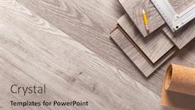  Presentation with wood texture - Presentation featuring wood-laminate-background-at-floor background and a mint green colored foreground