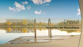  Presentation with masonry - Cool new presentation with wood-masonry-on-the-lake backdrop and a yellow colored foreground