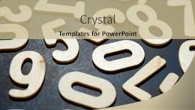  Presentation with numbers - Beautiful presentation featuring wood-numbers-on-a-table backdrop and a soft green colored foreground