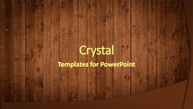  Presentation with old wood - Audience pleasing presentation theme consisting of wood panels used as background backdrop and a tawny brown colored foreground