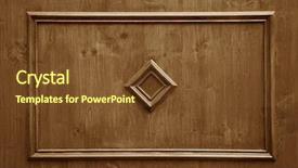  Presentation with wood panel - PPT layouts consisting of wood panels with ornament used background and a tawny brown colored foreground