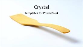  Presentation with wood - PPT theme enhanced with wood-pastry-spatula-or-turner background and a  colored foreground