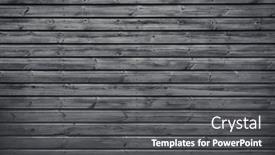  Presentation with wood planks - Amazing presentation design having wood-planks-horizontal-slats-texture backdrop and a dark gray colored foreground