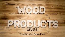  Presentation with wood board - Beautiful slide set featuring wood products words made backdrop and a coral colored foreground