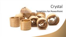  Presentation with shaving - Cool new presentation design with wood shavings beautifully curled backdrop and a white colored foreground