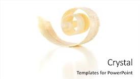  Presentation with wood - Presentation having wood shavings isolated on white background and a white colored foreground