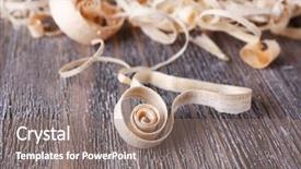  Presentation with grey wood texture and - Cool new slides with wood shavings on grey wooden backdrop and a  colored foreground