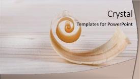  Presentation with rustic wood wooden frame - Cool new PPT theme with wood shavings on wooden background backdrop and a  colored foreground