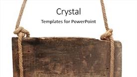  Presentation with signboard - Amazing PPT layouts having wood sign - signboard isolated on a white backdrop and a white colored foreground